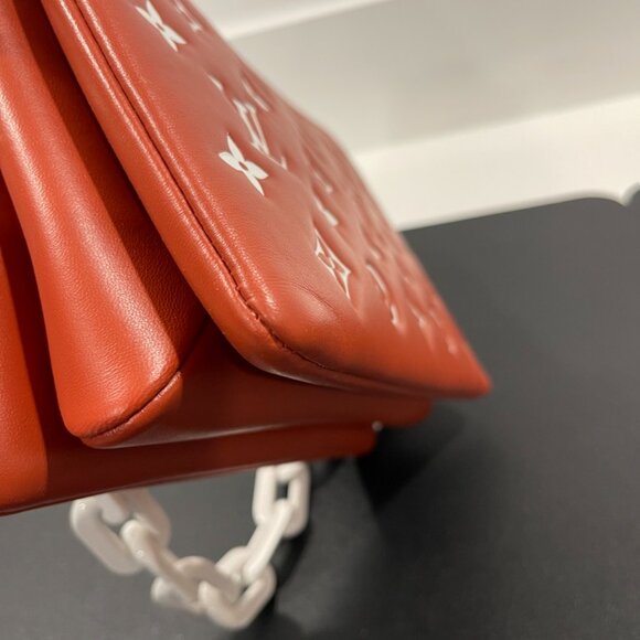 Louis Vuitton Coussin Leather Handbag Brick/White (JB1103) - Picture 6 of 10